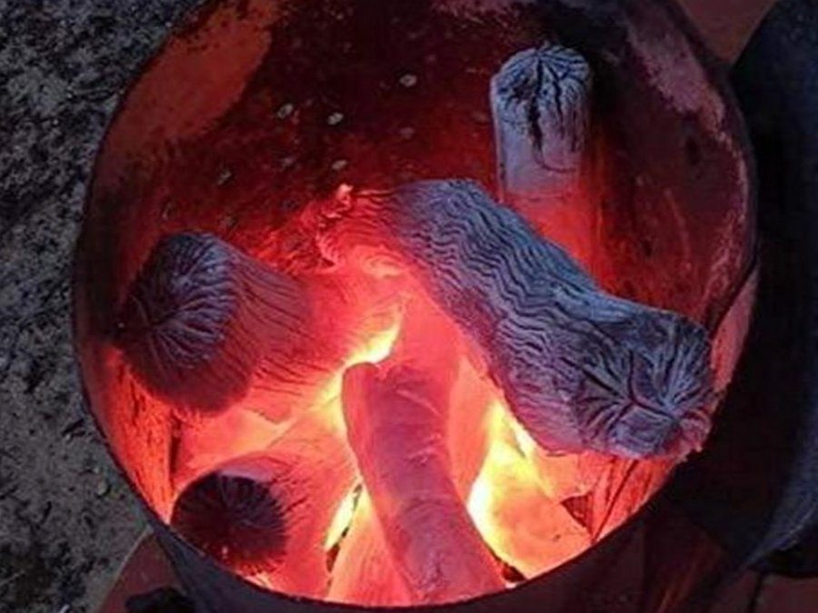 Cooking with binchotan at home in Australia 