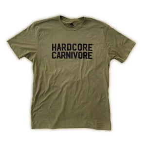 Hardcore Carnivore BLACK ON GREEN LOGO T-shirt