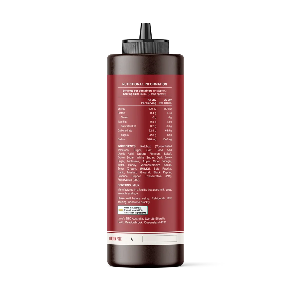 Lane’s BBQ Kinda Sweet Sauce 285ml - Image 2