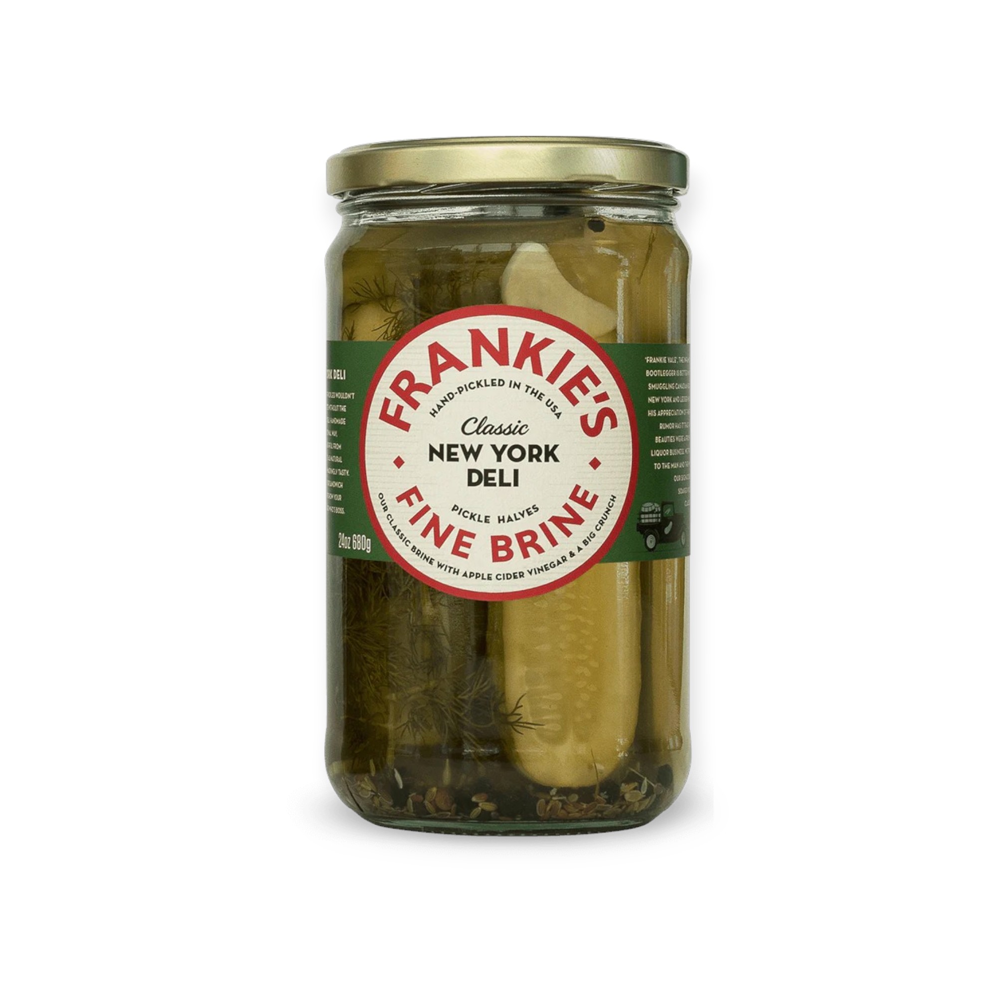 Frankie's Fine Brine Classic New York Deli Pickle 680g