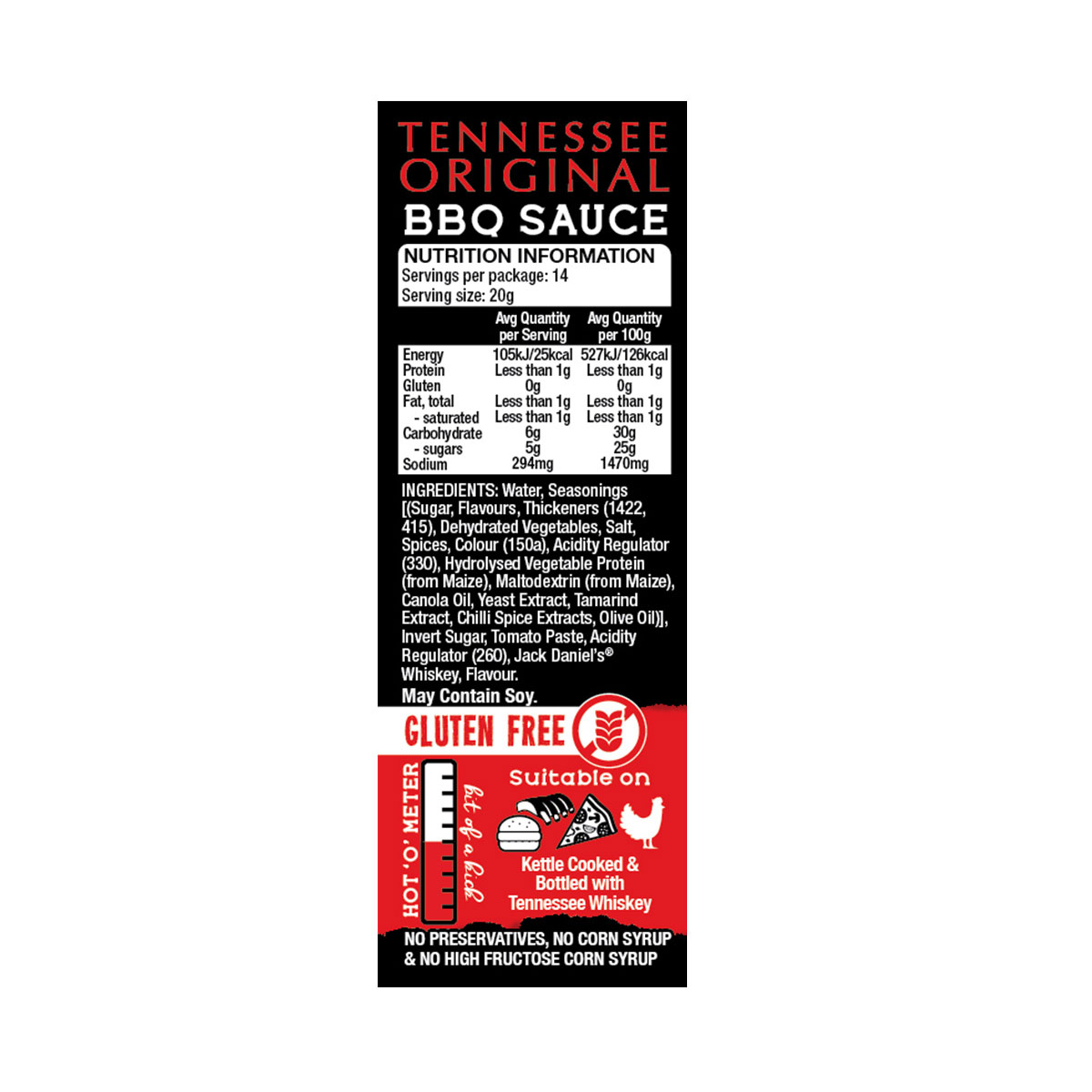 Grill Society TENNESSEE ORIGINAL BBQ Sauce 280g - Image 2