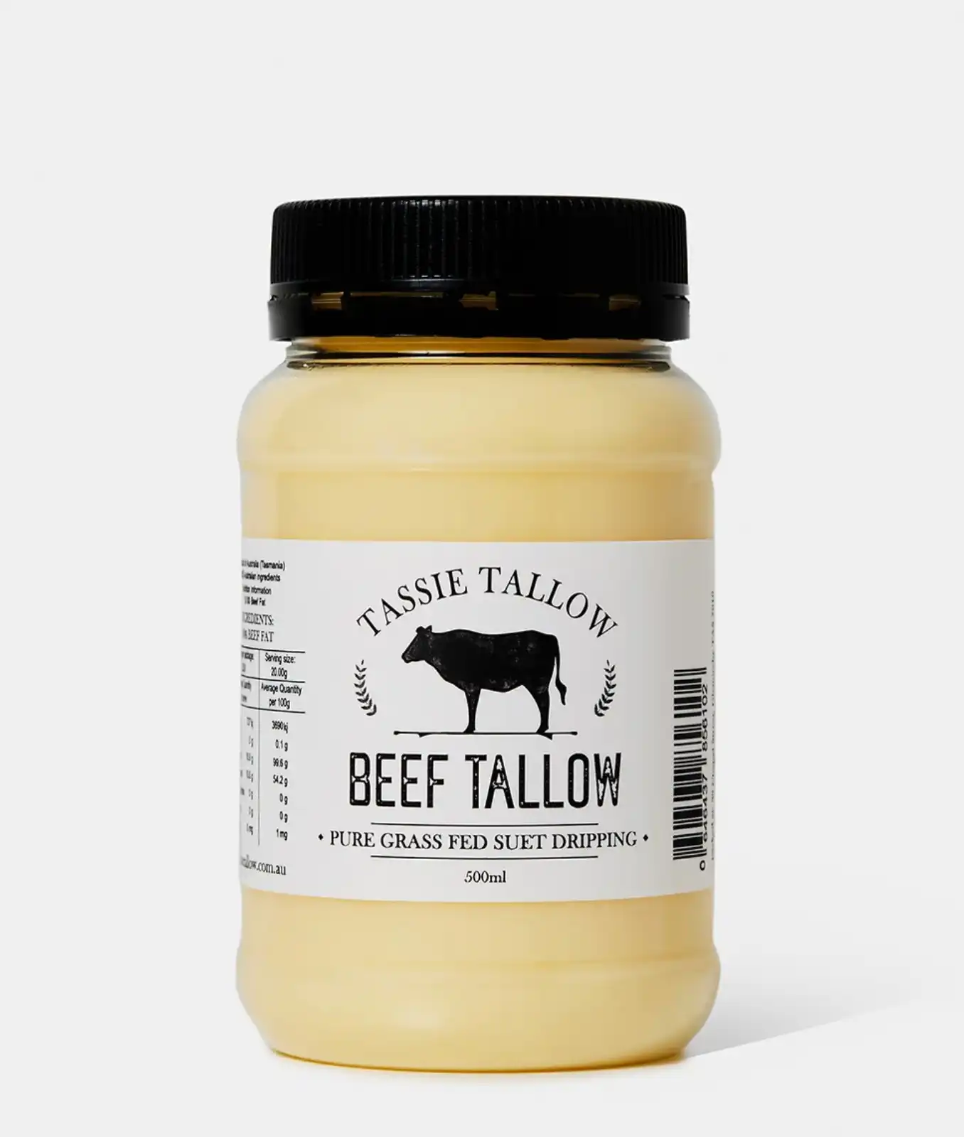 Tassie Tallow Beef Tallow 500ml