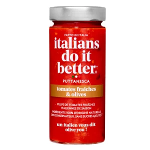 Italians Do It Better PUTTANESCA - Fresh Tomatoes and Whole Olives 290g