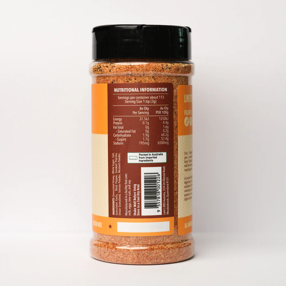 Lanes HONEY BBQ Rub 340g - Image 4