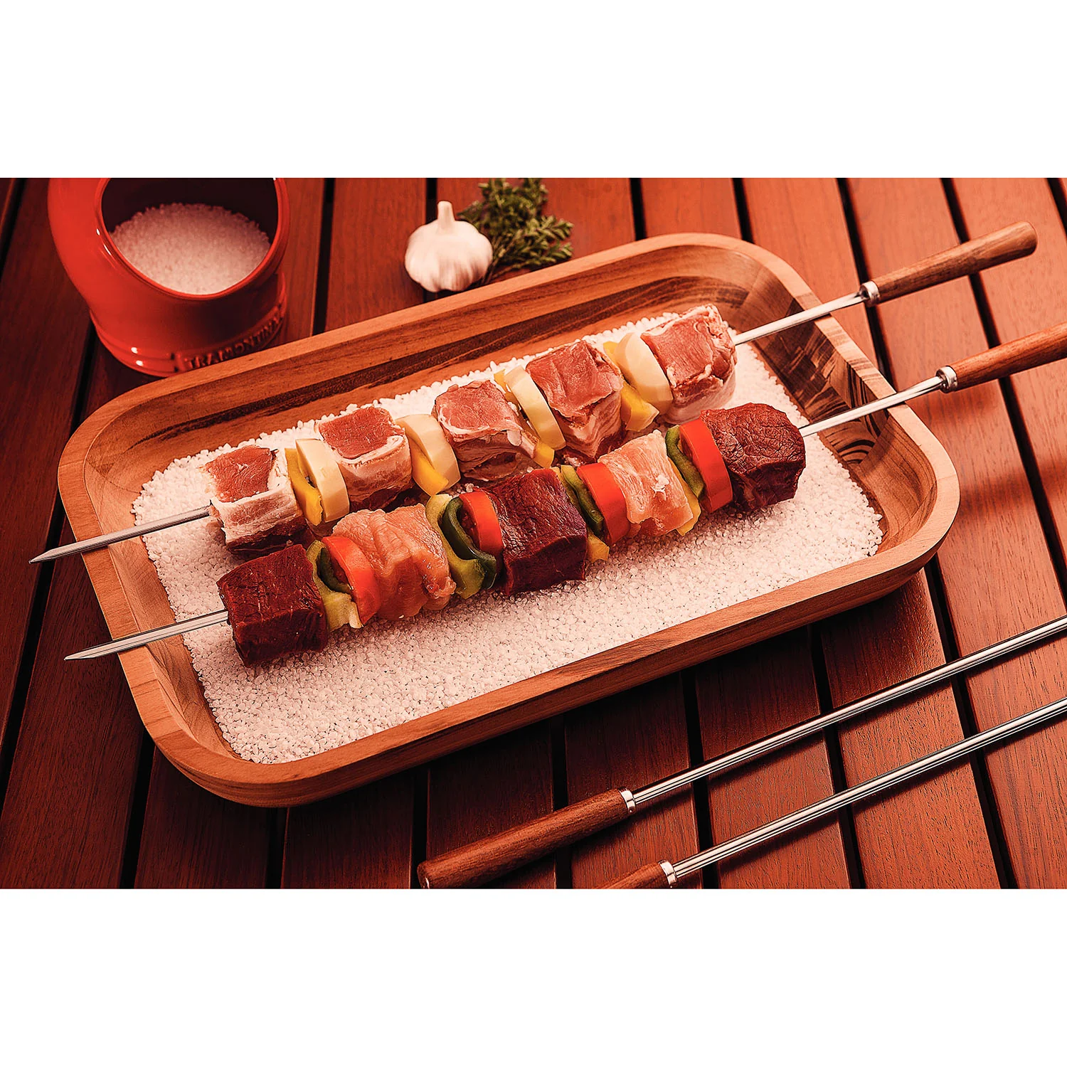 Tramontina 6 Piece Wood Handle Skewer Set 50cm - Image 3