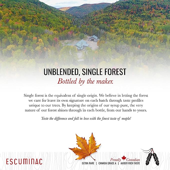 Escuminac "Extra Rare" Organic Maple Syrup 200ml - Image 3