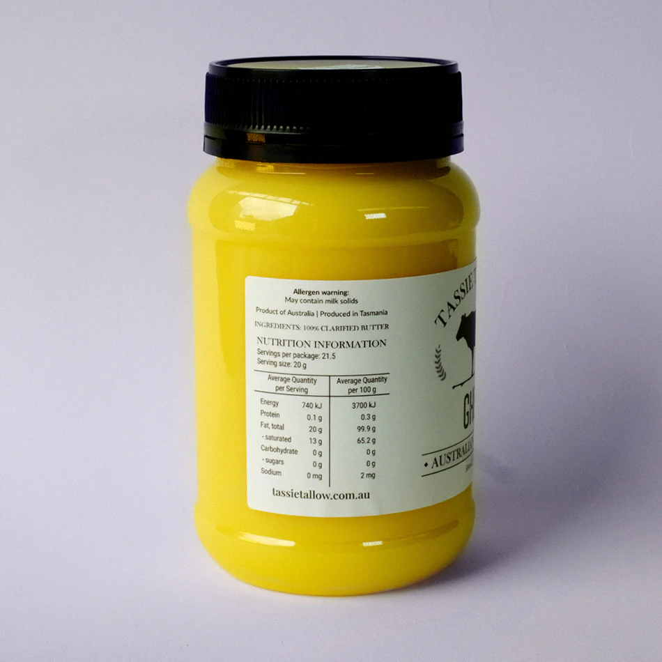 Tassie Tallow Ghee 500ml - Image 2
