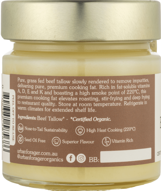 Urban Forager Certified Organic BEEF TALLOW 200g - Image 3