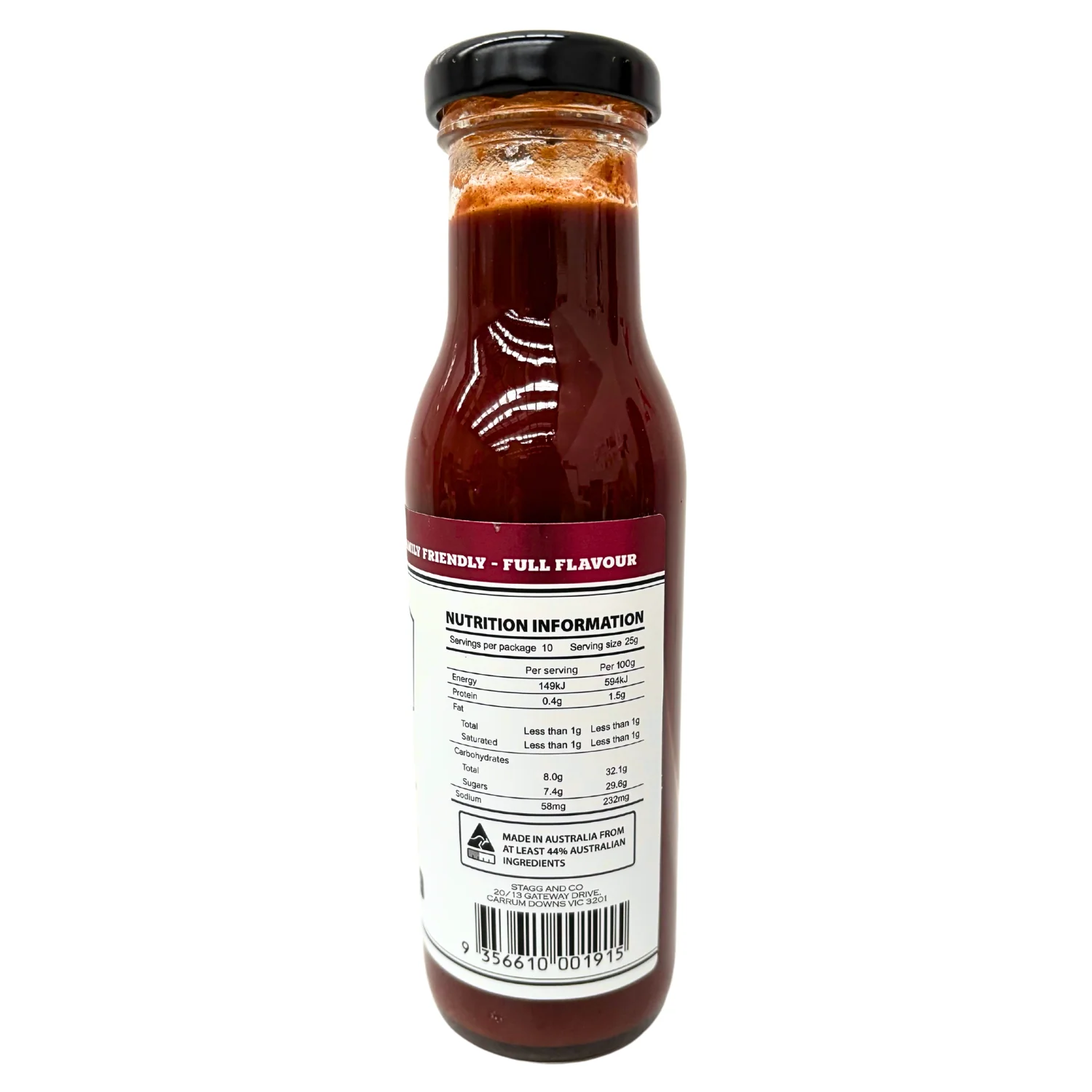 Smoky Pastures Sweet and Sour BBQ Sauce ingredients and nutrition label